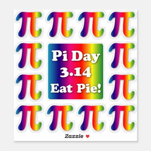 Pi Day Eat Pie Sticker