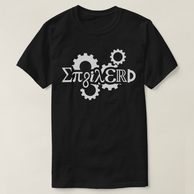 Pi Day Enginerd Engineer Mechanical Gear  T-Shirt (Design Front)