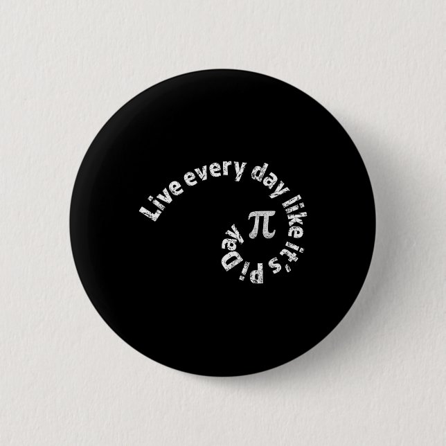 Pi Day Every Day Math Calculus Golden Geometry Rat Button (Front)