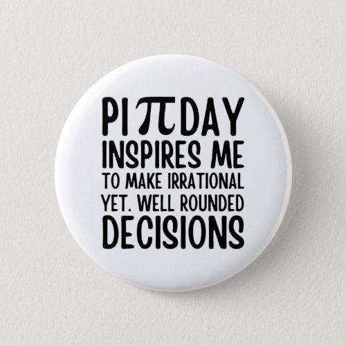 Pi Day Funny Button