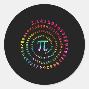 Pi Day Funny Graphic Math Teacher For Women Kids M Classic Round Sticker