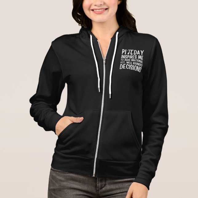 Pi Day Funny Hoodie (Front)