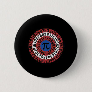 Pi Day Funny Nerd Geek Math Algebra Student Teache Button
