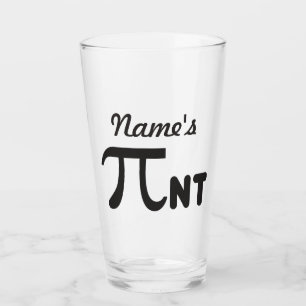 Pi Day Funny Pi-nt 2011 © Personalized Glass