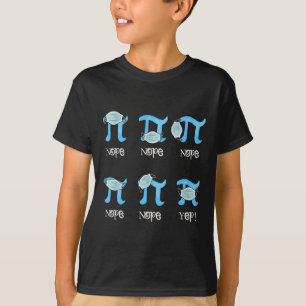 Pi Day Funny Pi Symbol Wearing Mask Wrong Students T-Shirt