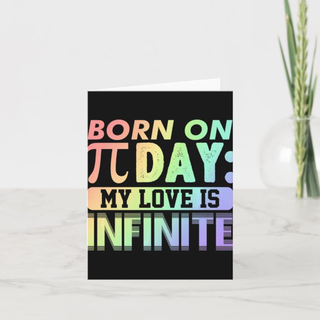 Pi Day Gift Premium  Card (Front)