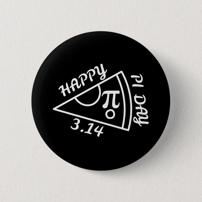 Pi Day Happy Pi Day Button (Front)