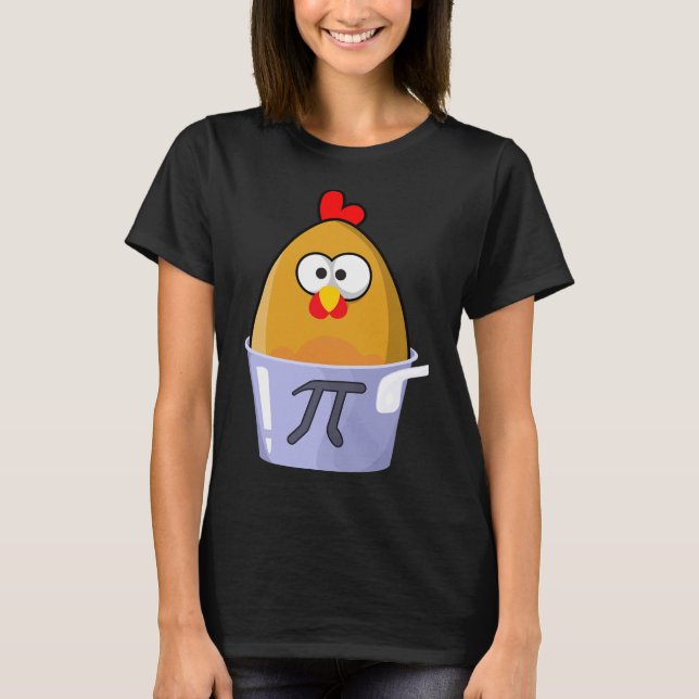Pi Day Humorous Chicken Pot Pie Math Lover Novelty T-Shirt (Front)