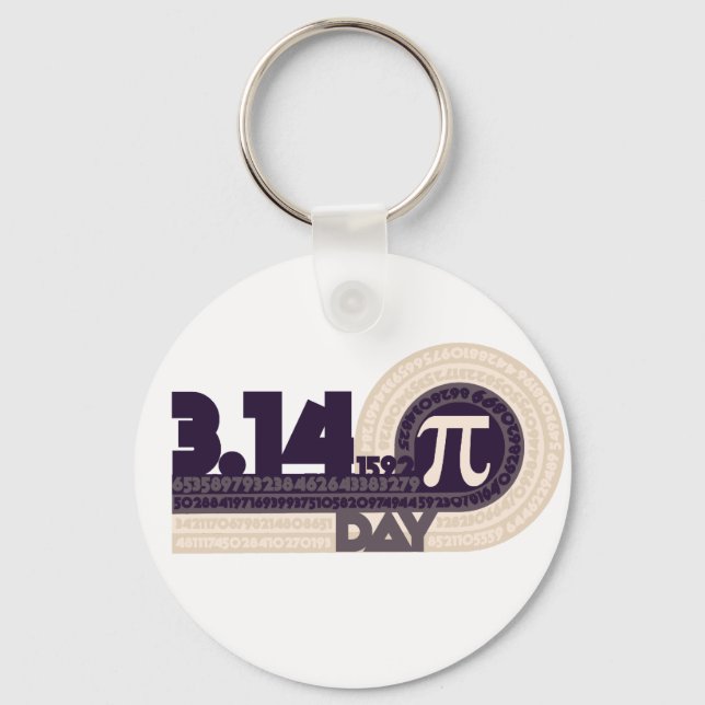 Pi Day Keychain (Front)
