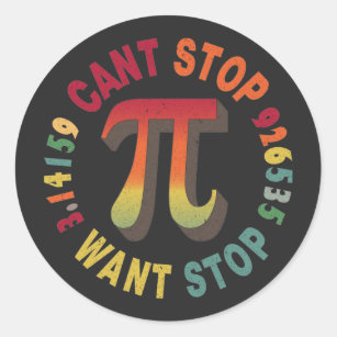 Pi day kids - 3,14 Pi Number Symbol Math Science   Classic Round Sticker