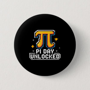 Pi Day March 14 Math Nerd Pie Food Funny Gift Outf Button