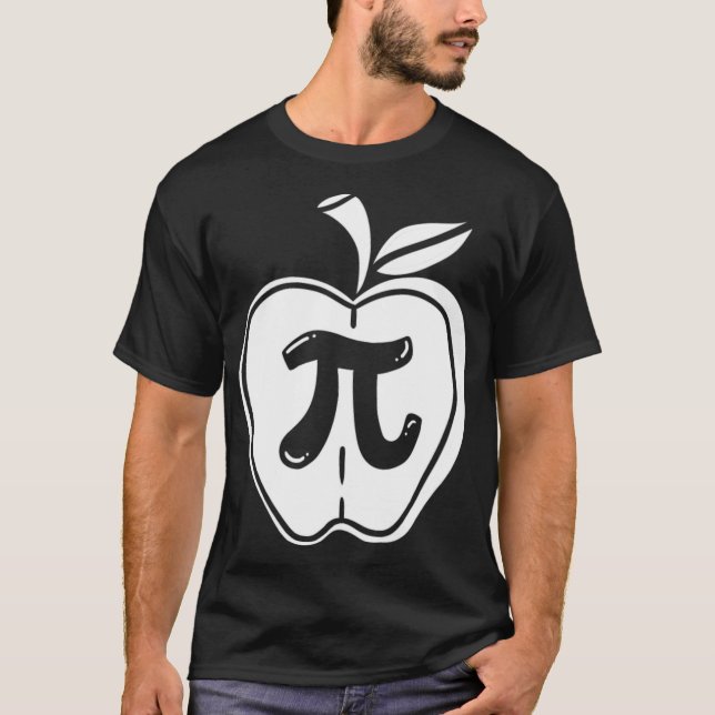 Pi Day Math Apple horse riding animals  T-Shirt (Front)
