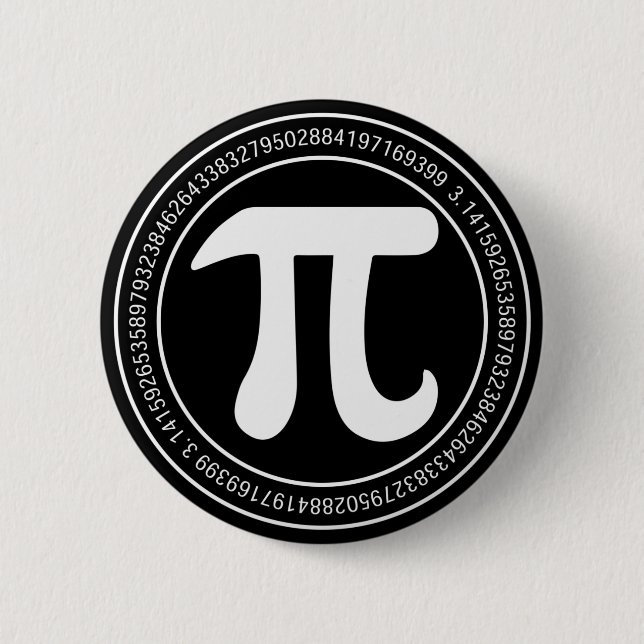 Pi Day Math  Button (Front)