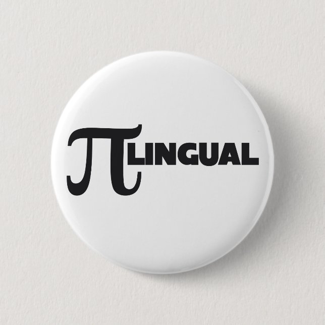 Pi Day Math Geek humor Pinback Button (Front)