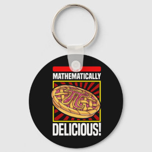 Pi Day Math Lover Apple Pie  Keychain