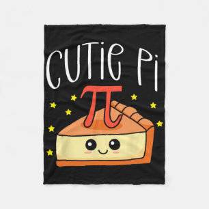 Pi Day Math Lover Student Teacher 3.14 Cutie Pie Fleece Blanket