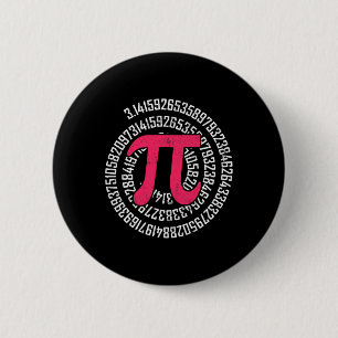 Pi Day Math Nerd Geek 3.1415 Irrational Number Pi  Button
