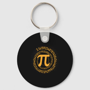 Pi Day Math Nerd Geek 3.1415 Irrational Number Pi Keychain
