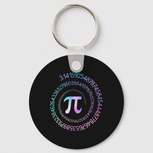 Pi Day Math Nerd Geek 3.1415 Irrational Number Pi Keychain