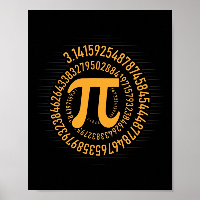 Pi Day Math Nerd Geek 3.1415 Irrational Number Pi  Poster (Front)