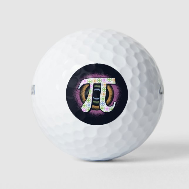 Pi Day Math Nerd Golf Balls (Front)