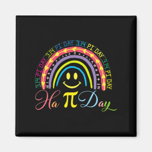Pi Day Math Number Rainbow Happy Pi Day Fun Smile Magnet