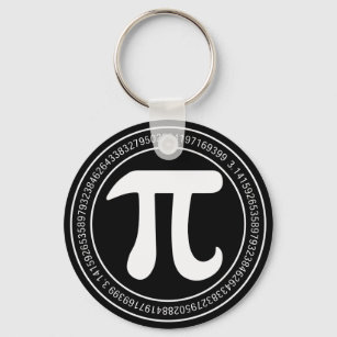 Pi Day Math  Round Keychain