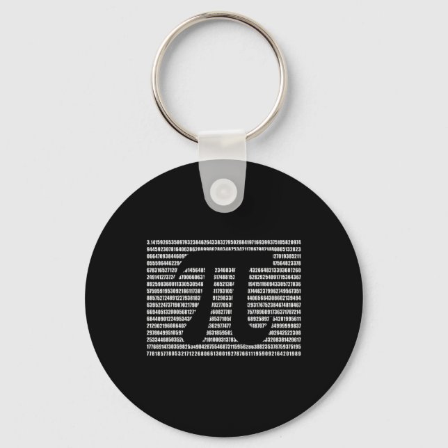 Pi Day Math Science Funny Teacher Gift Mens And Wo Keychain (Front)