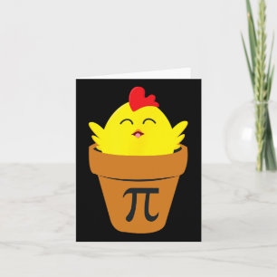 Pi Day Math T Shirt Funny Chicken Pot Pie T Shirt Card
