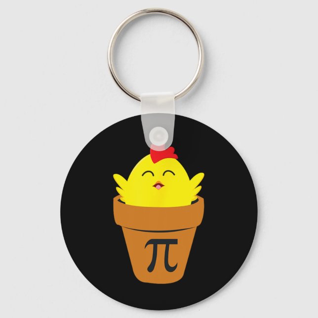Pi Day Math T Shirt Funny Chicken Pot Pie T Shirt  Keychain (Front)