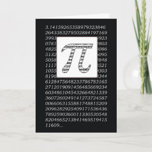 Pi Day Numbers Card