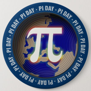 Pi Day on Earth - colossal Math button