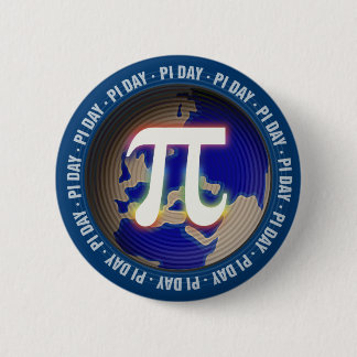 Pi Day on Earth | Math Pinback Button