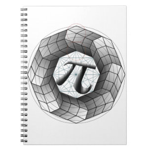 Pi Day Optical Illusion Notebook for Math Lovers