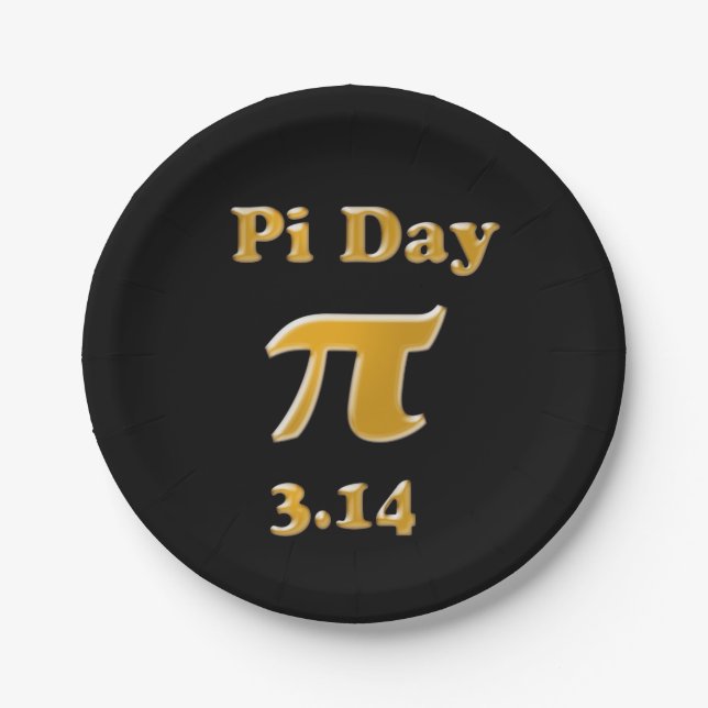 Pi Day Paper Plates (Front)