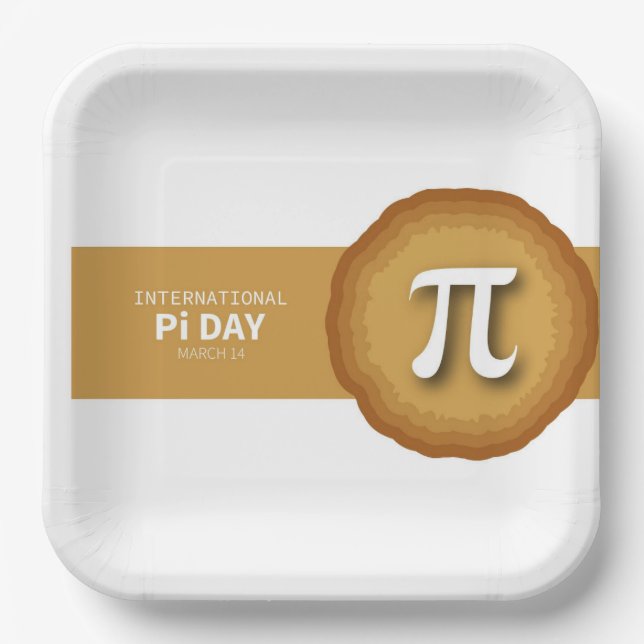 Pi Day Paper Plates (Front)