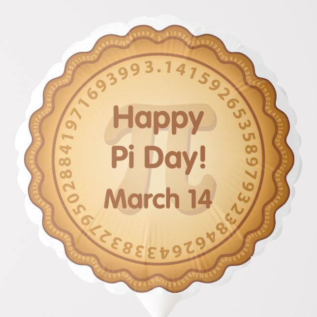 Pi Day Party Balloon (Front)