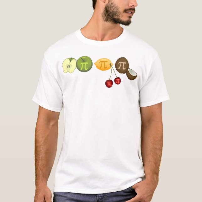 Pi Day, Pi on various fruit T-Shirt (Front)