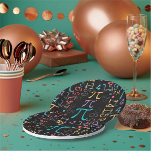 Pi Day Pi Symbols 3.14... Paper Plates