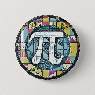 Pi Day Pi Symbols Button