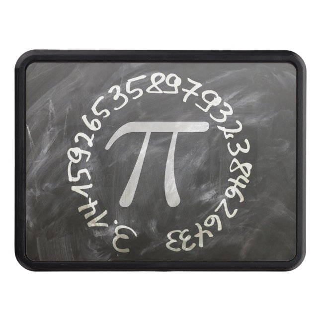 Pi Day PiDay Chalkboard Education Hitch Cover (Front)