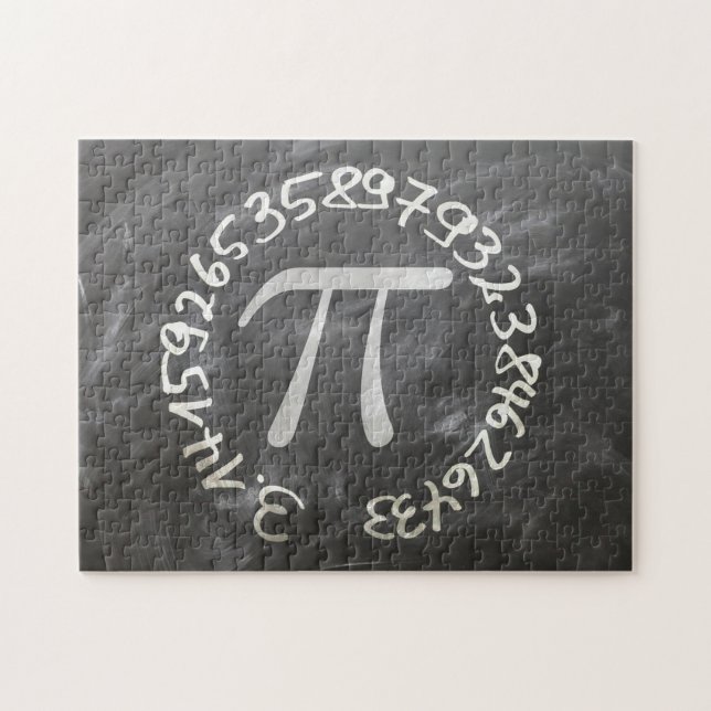 Pi Day PiDay Chalkboard Education Jigsaw Puzzle (Horizontal)