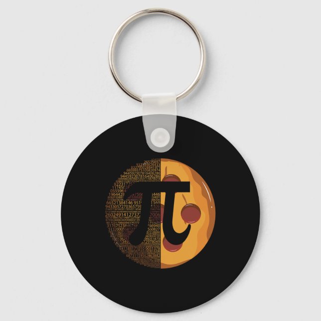 Pi Day Pie 1  Keychain (Front)