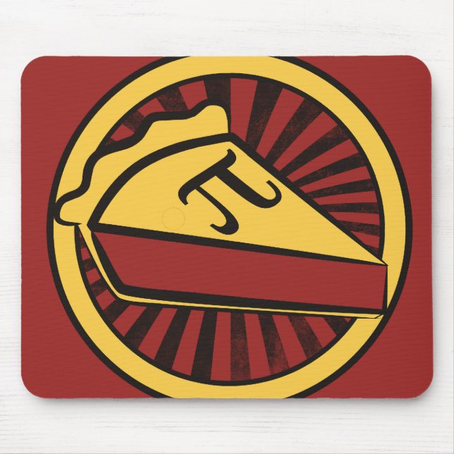 Pi Day Pie Mouse Pad (Front)