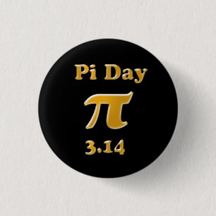 Pi Day Pinback Button