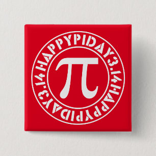 Pi Day Pinback Button