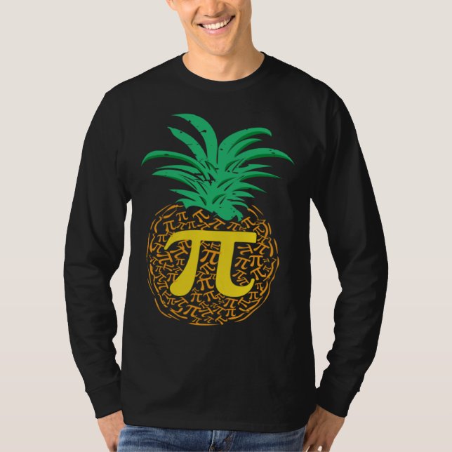 Pi Day Pineapple Math  Teacher 3 14 Symbol Mathema T-Shirt (Front)