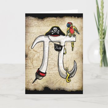 Pi Day Pirate Card by PiintheSky at Zazzle