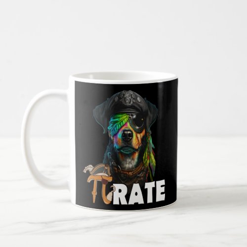 Pi Day Pirate Dog 3 14 Math Science Teacher Pi Rat Coffee Mug