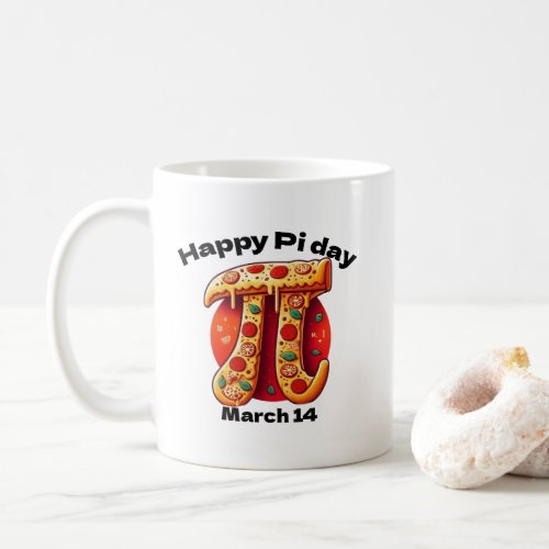 pi day pizza coffee mug